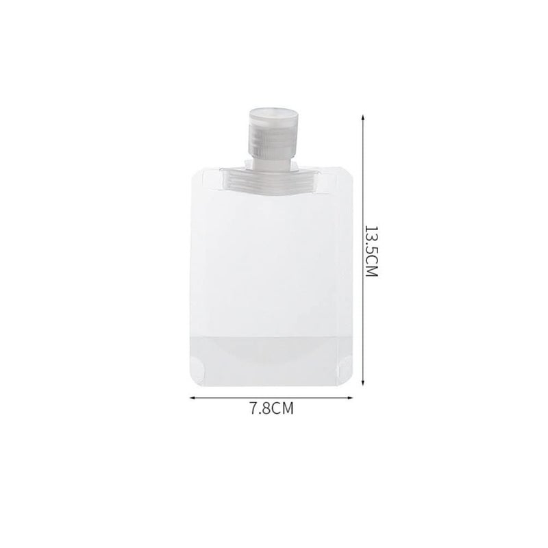 Kallory Travel Pouches for Toiletries: 15pcs Refillable Empty Squeeze Pouch - Travel Shampoo and Conditioner Bottles - Image 4